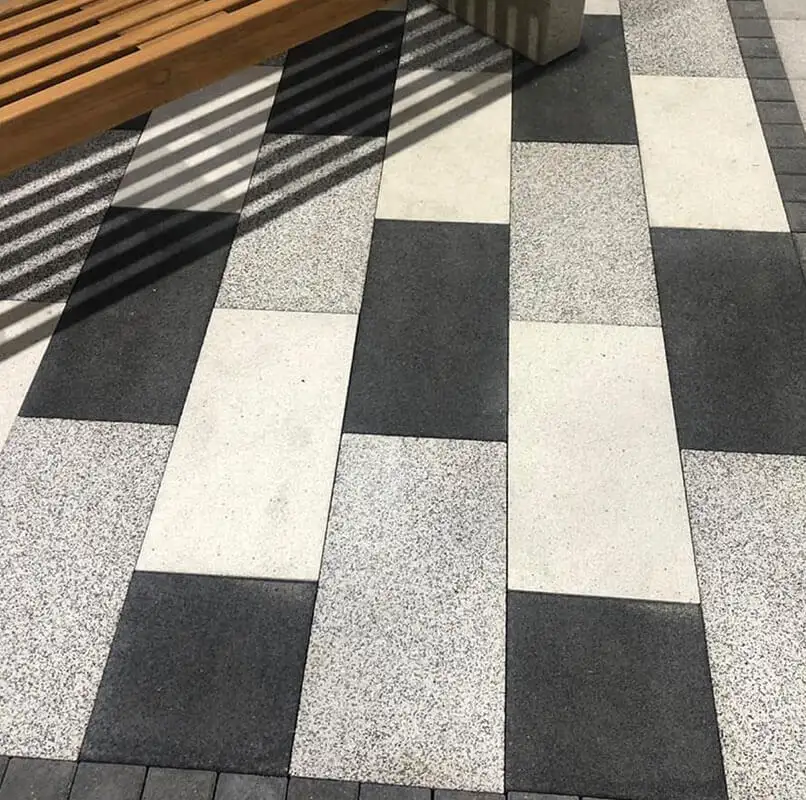 Тротуарная плитка Б.5.П.8см 600х300х80 мрамор Черный