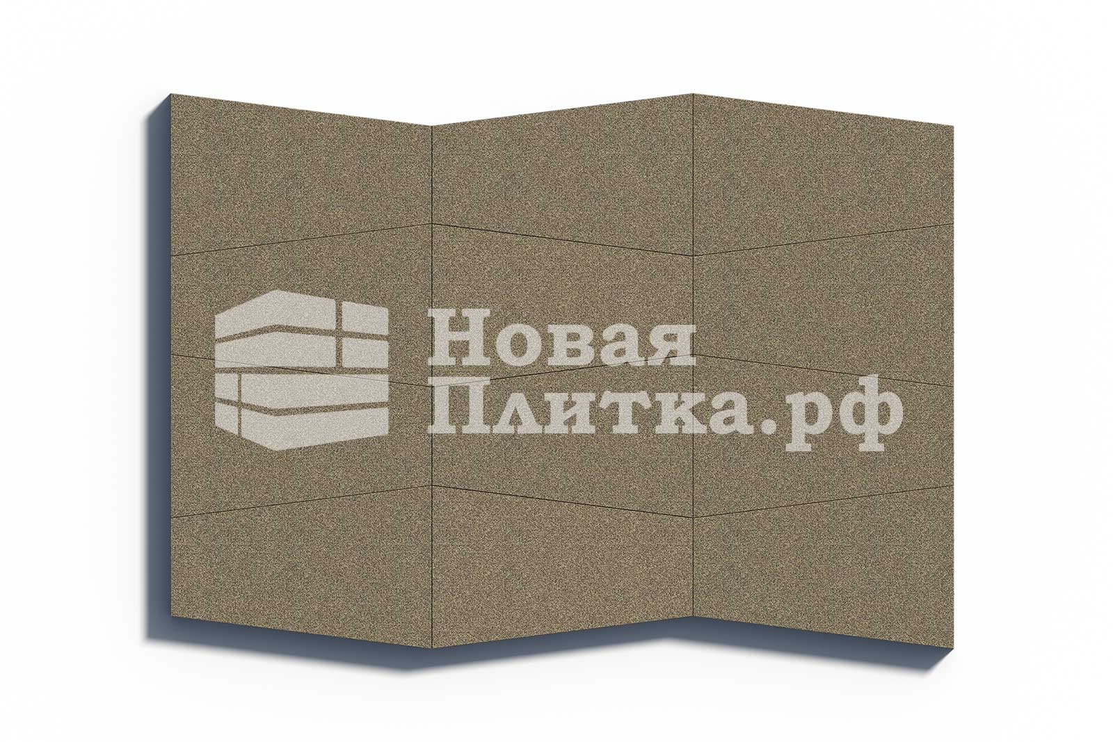 Тротуарная плитка Рутрум 500х800х300х80 гранитный Желтый с черным