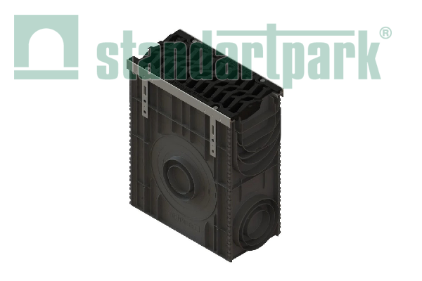 Пескоуловитель сборный PolyMax Drive пластиковый с решеткой шина чугунной кл. E600 (к-т) 0858007355
