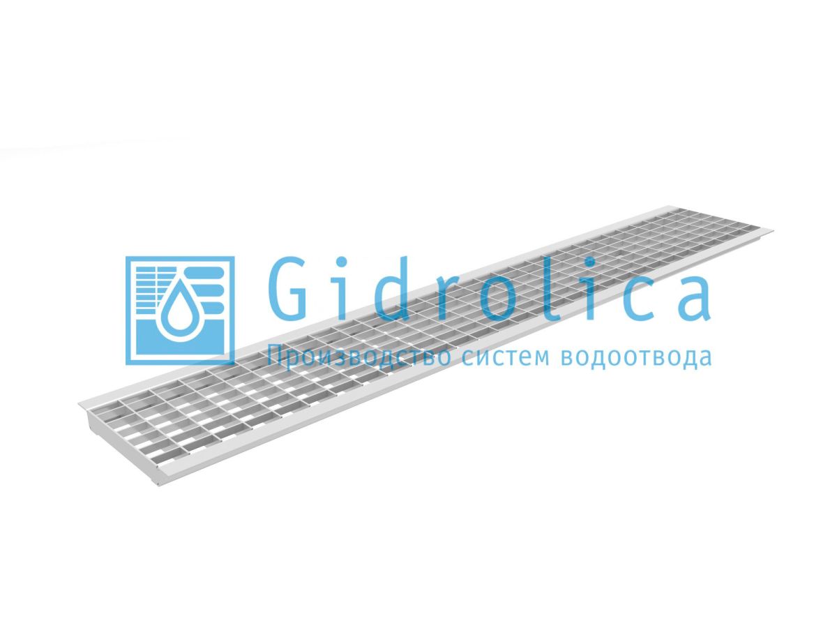 Решетка водоприемная Gidrolica Standart РВ -15.18,7.100 - ячеистая стальная оцинкованная, кл. В125