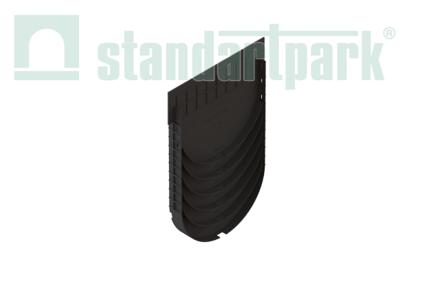 Переходник пластиковый угловой для лотков PolyMax серии Basic DN300