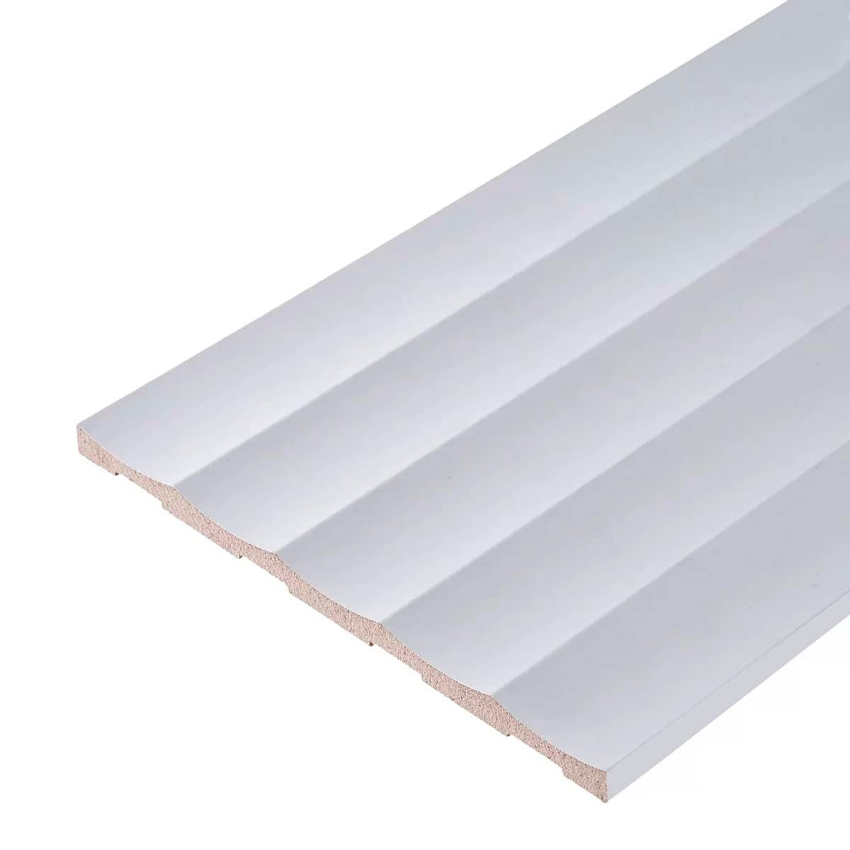 Декоративные рейки МДФ 3D Breeze BR01 Белая, 2,75 м