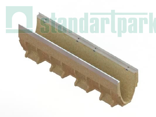 Лотки полимербетонные CompoMax Drive DN150 с внутр. улон. h215-h320 под решетки кл.D, E