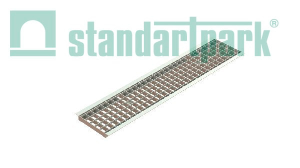 Решетка водоприемная Basic DN200 стальная оцинкованная ячеистая кл. А15
