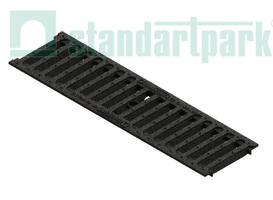 Решетка водоприемная PolyMax Basic DN100 пластиковая щелевая кл. А15