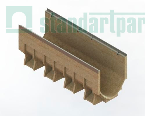 Лоток водоотводный CompoMax Drive DN300 H410 V-образный