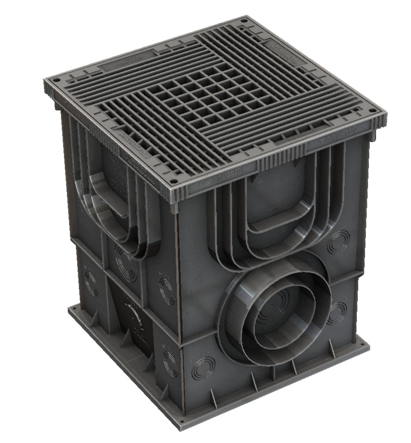 Дождеприемник пластиковый 350х350х420 (в сборе с решеткой) Master Aquastok (4350)