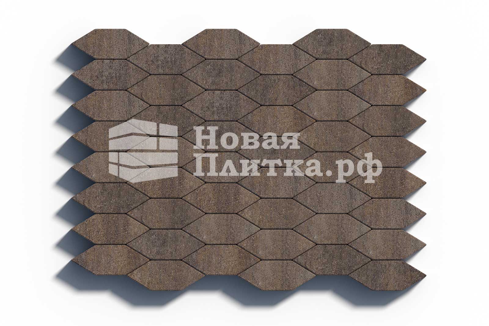 Тротуарная плитка Скошенный шестиугольник Б.1.ШГ.6 искусственный камень Доломит