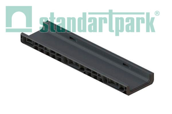 Лоток водоотводный пластиковый PolyMax Basic DN200 h80