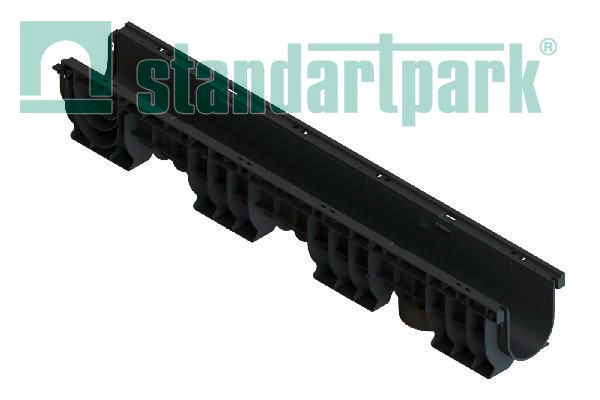 Лоток водоотводный пластиковый PolyMax Basic DN100 h155