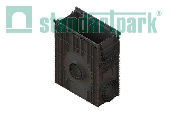 Пескоуловитель сборный PolyMax Basic DN200 h600 с высоким бортом