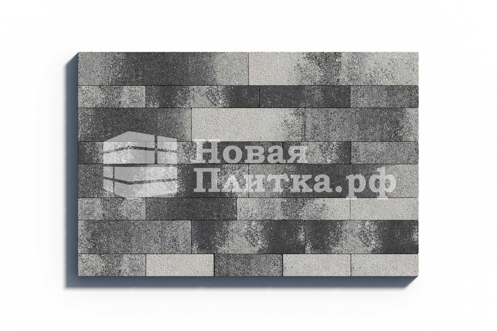 Тротуарная плитка Паркет Б.16.Псм.8 гранит листопад Антрацит