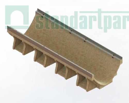 Лоток водоотводный CompoMax Drive DN300 H210 V-образный