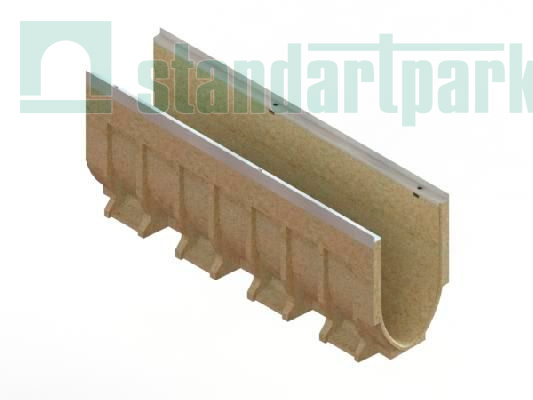 Лоток водоотводный CompoMax Drive полимербетонный V-образный DN200 H360 кл.С 75676V/10-10