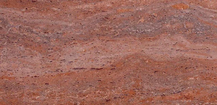 Гибкий камень Коралловый травертин 4.0 1200x600 Красный
