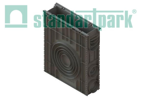 Пескоуловитель сборный PolyMax Basic DN100 h600 с низким бортом