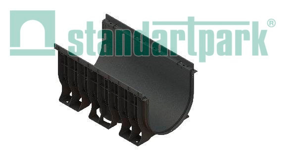 Лоток водоотводный пластиковый PolyMax Basic DN500 h560