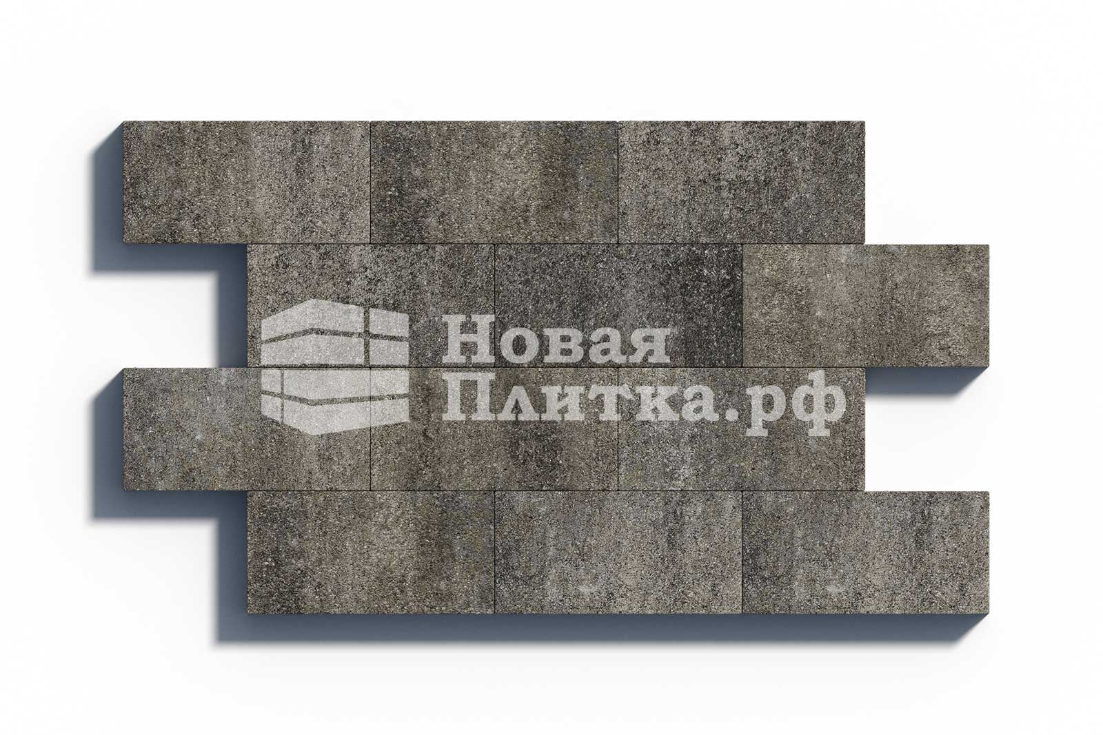 Тротуарная плитка Б.17.П.8 500х250х80 искусственный камень Габбро