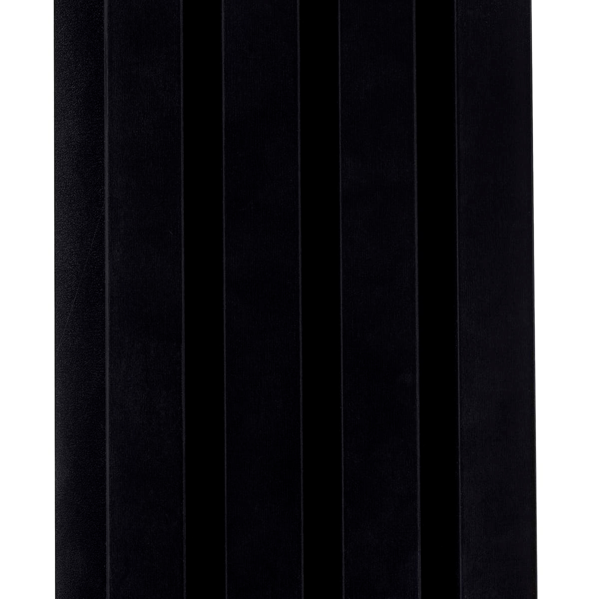 Декоративные рейки МДФ 3D Line Modern L04 Черная, 2,75 м