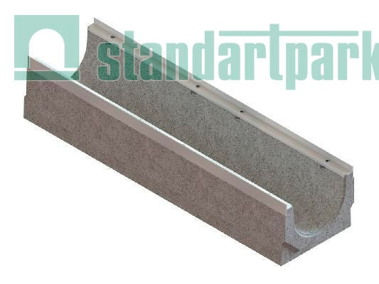 Лотки водоотводные бетонные BetoMax Drive DN200 каскадом h200-h360 под решетку кл.D400,E600