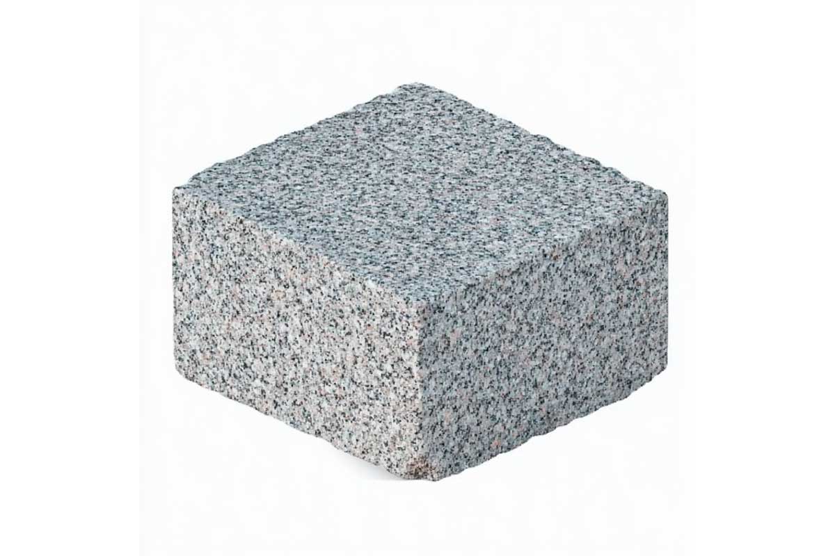 Гранитная Брусчатка 100х100x50 Ташмурунское Колотая