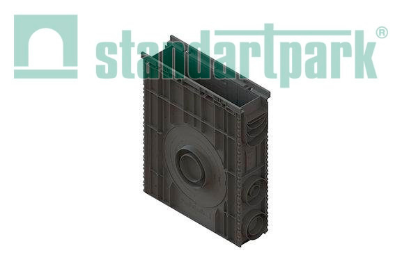Пескоуловитель сборный пластиковый PolyMax Basic DN100 h600 высокий борт