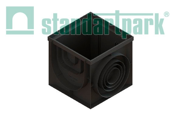 Пластиковый дождеприемник-пескоуловитель PolyMax Basic 400х400
