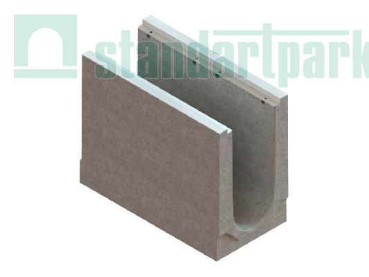 Лотки водоотв. BetoMax Plus DN300 бетонные с внутр. улон. h410-h810 под решетку кл. D400, E600, F900
