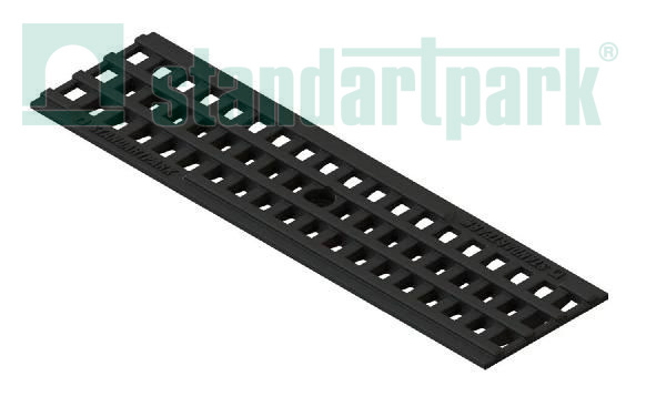 Решетка водоприемная PolyMax Basic DN100 пластиковая ячеистая кл. А15