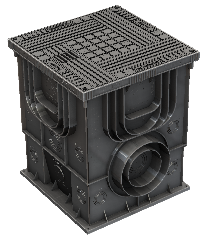 Колодец коммуникационный Master Aquastok 350х350х420 с крышкой (4355)