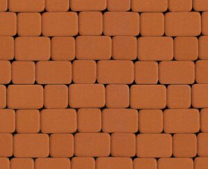Тротуарная плитка Комплект Шале из 3-х камней, высота 60 мм, стандарт Оранжевый