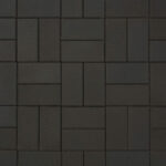 Тротуарная плитка Кирпич, 200х100х70 мм, стандарт Черный