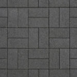 Тротуарная плитка Кирпич Б.2.П.6см 200х100х60 гранитный Черный