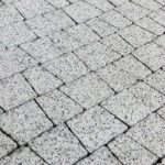 Тротуарная плитка Антик Б.3.А.6см мрамор Белый с Черным