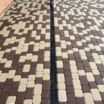 Тротуарная плитка Комплект Классико из 2-х камней, высота 80 мм, стандарт Коричневый