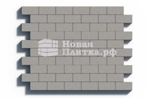 Тротуарная плитка Кирпич А.2.П.4см 200х100х40 гранит Белый