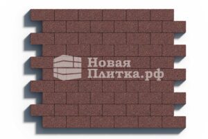 Тротуарная плитка Кирпич А.2.П.4см 200х100х40 гранит плюс Красный