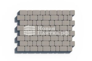 Тротуарная плитка Комплект Шале из 3-х камней, высота 60 мм, стандарт Белый