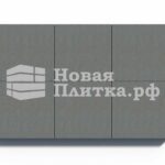 Тротуарная плитка 6К.10 армированная, Квадрат, 500х500х100 мм, стандарт Серый