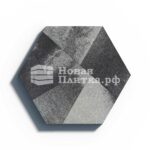 Тротуарная плитка Оригами Б.4.Фсм.8 гранитный колормикс Антрацит