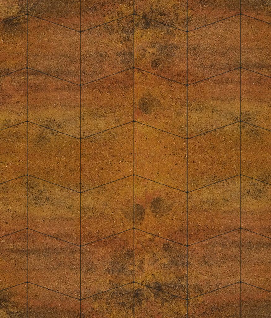 Тротуарная плитка Ромб Б.1.Р.8 200х200х80 гладкий листопад Саванна