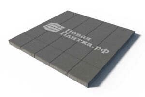 Тротуарная плитка 1К.5, Квадрат, 200х200х50 мм, стандарт Черный