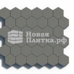 Тротуарная плитка Шестигранник 250х215х60 стандарт Серый