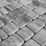 Тротуарная плитка Классико Б.1.КО.6см гладкий листопад Антрацит