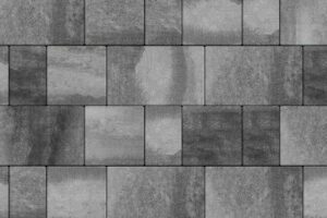 Тротуарная плитка Петра 11.Фсм.6 комплект из 4-х камней, высота 60 мм гладкий колормикс Антрацит