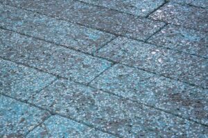 Тротуарная плитка Готика Granite FINERRO, Азул-Бахия, Скада без фаски, 225х150х100 мм
