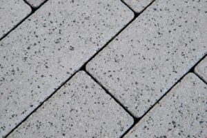 Тротуарная плитка Готика Granite FERRO, Белла-Уайт, Брусчатка, 200х100х80 мм