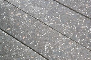 Тротуарная плитка Готика Granite FINO, Ильменит, Скада без фаски, 225х150х100 мм