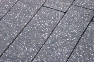 Тротуарная плитка Готика Granite FINERRO, Ильменит, Брусчатка, 200х100х80 мм