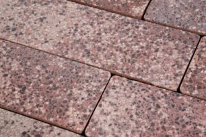Тротуарная плитка Готика Granite FINO, Сансет, Скада без фаски, 225х150х100 мм